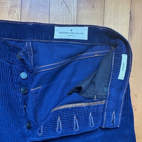 imogene + willie Amelia Corduroy Pant Blue 26 - Picture 6 of 8